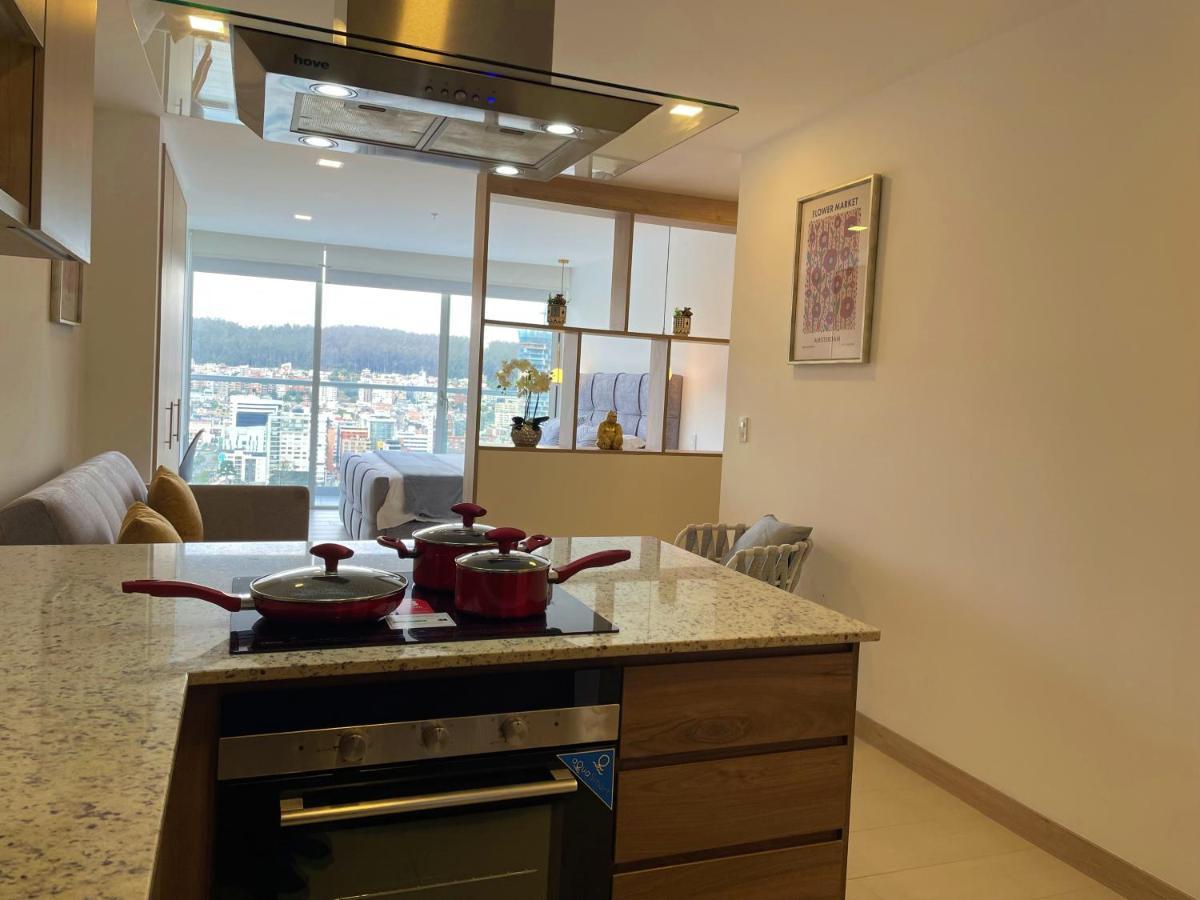 Nueva Suite-Piso 21 Vista La Carolina @One キト エクステリア 写真