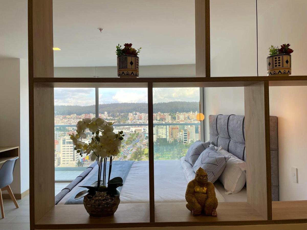 Nueva Suite-Piso 21 Vista La Carolina @One キト エクステリア 写真