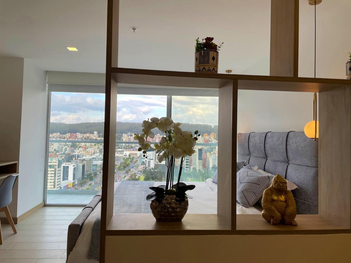 Nueva Suite-Piso 21 Vista La Carolina @One キト エクステリア 写真